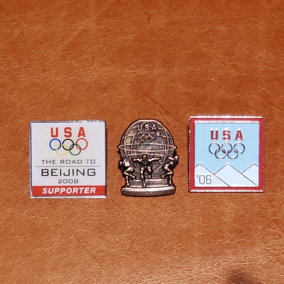USA Olympic Lapel Pins - 3 Pins - Picture 1 of 6